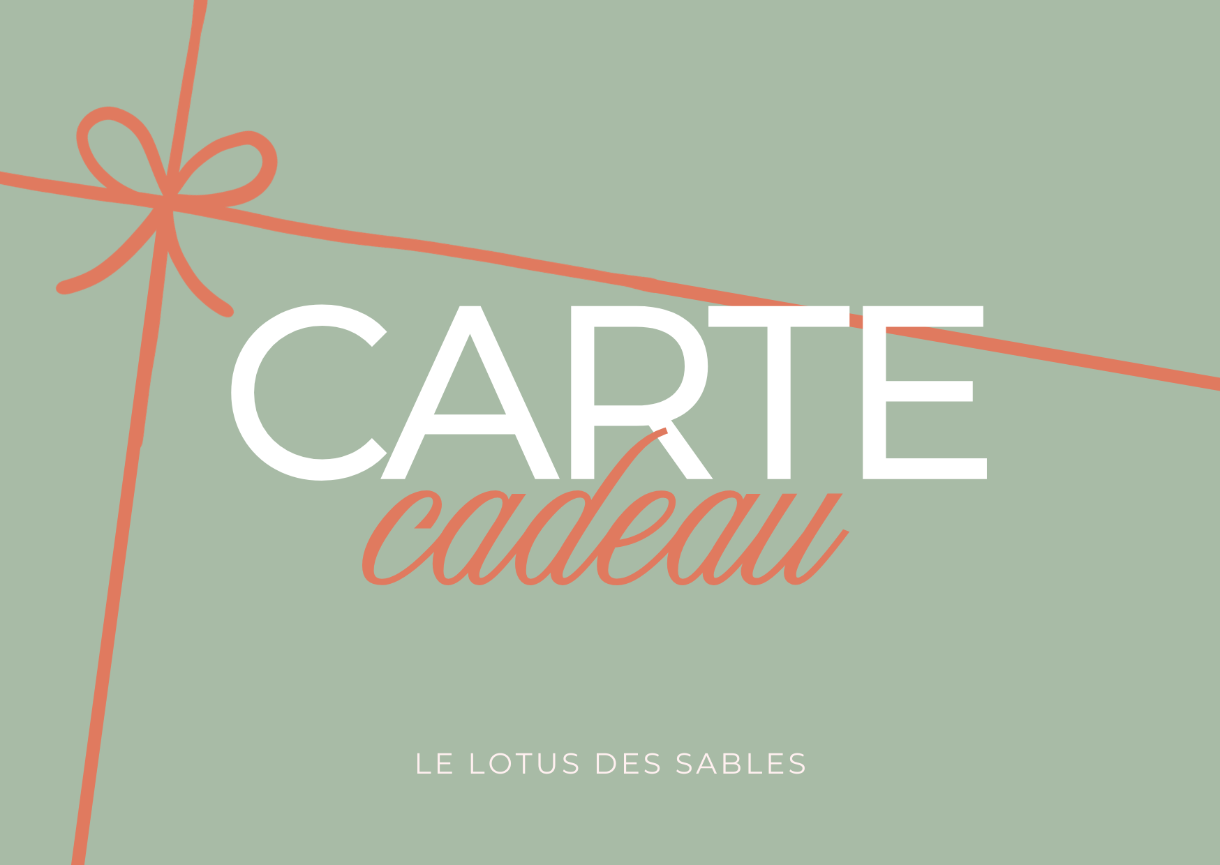 Carte cadeau Le Lotus des Sables